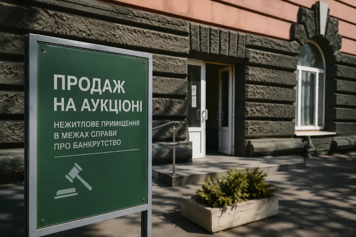 В Кривом Роге выставили на аукцион нежилое помещение в рамках дела о банкротстве