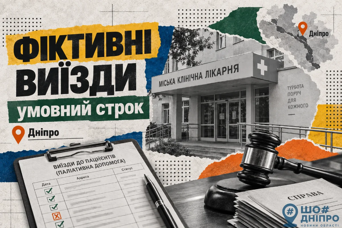 Працівник дніпровської клініки отримав умовний строк за фіктивні виїзди до паліативних хворих
