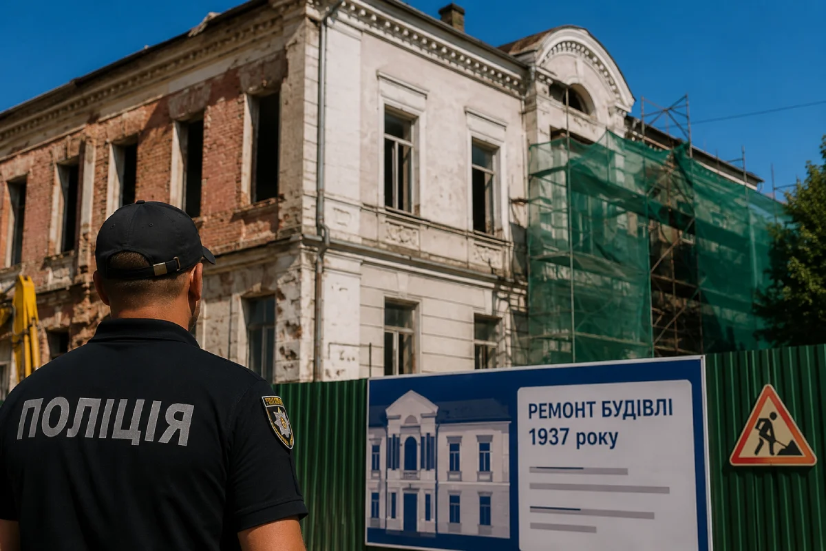 Полиция Днепропетровщины ищет подрядчика для ремонта здания 1937 года в Кривом Роге