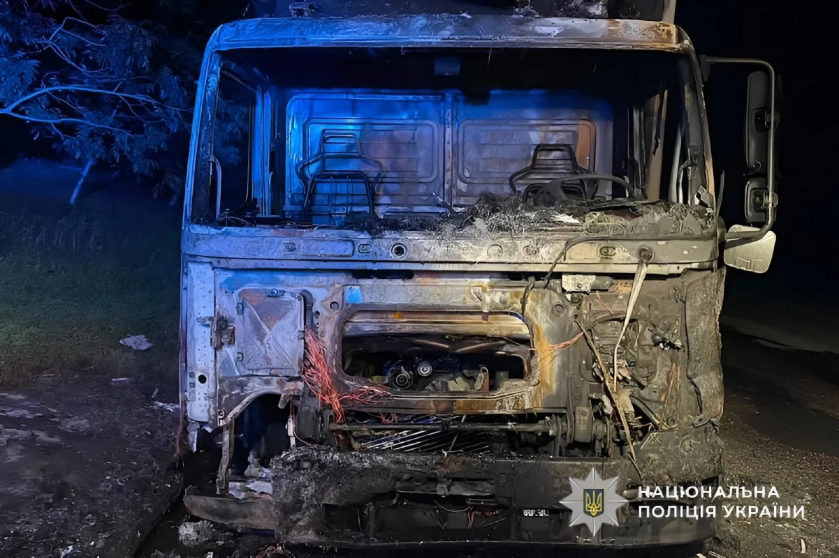 The court arrested two suspects in the arson of a truck in Kryvyi Rih