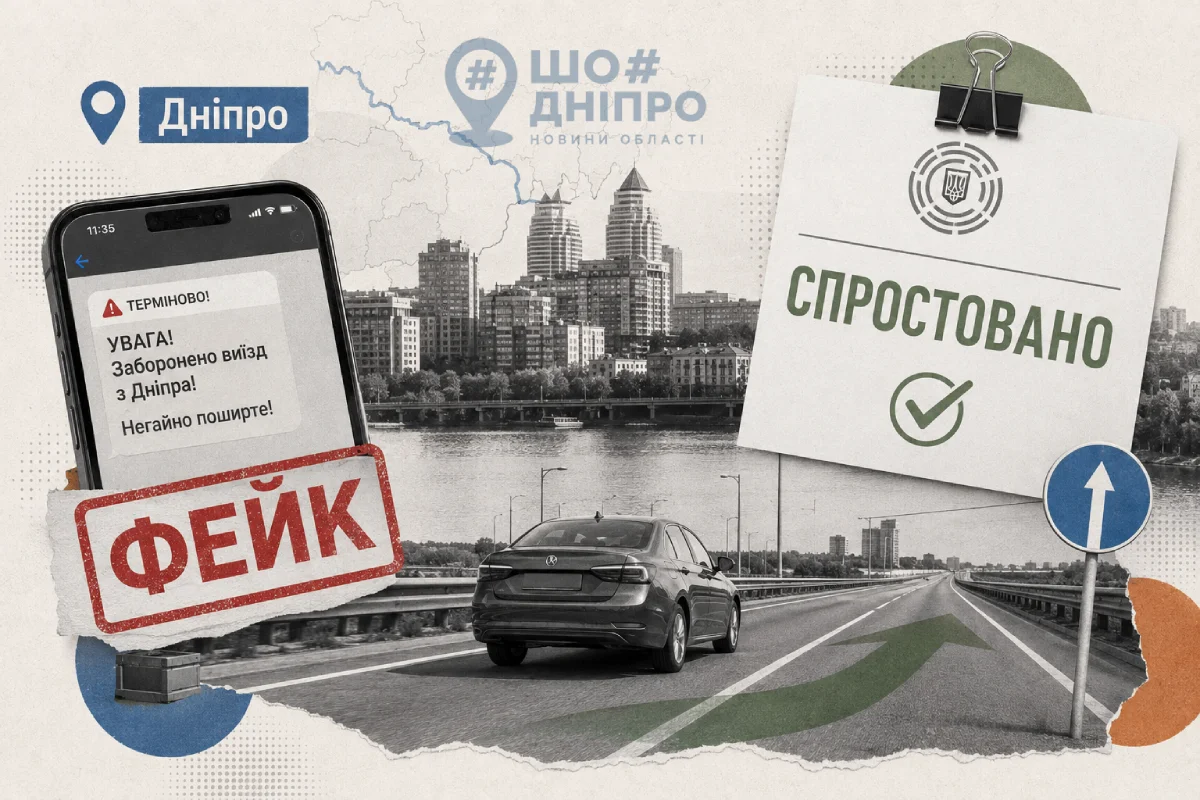Центр противодействия дезинформации опроверг фейк о запрете выезда из Днепра