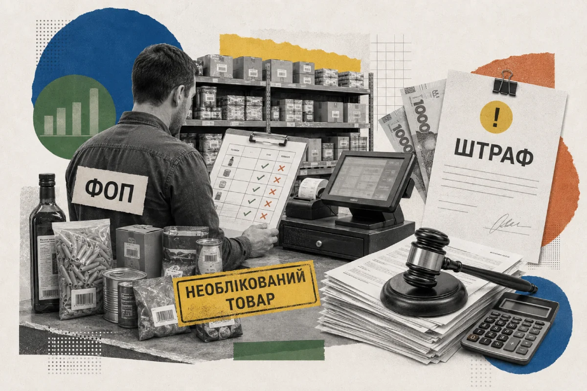 Штрафи для ФОП за необлікований товар в Україні