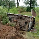 ДТП на трасі Кривий Ріг - Дніпро: машрутка злетіла в кювет, троє постраждалих госпіталізовано