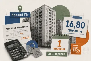 Податок на нерухомість у Кривому Розі: до 16,80 грн за кв. м і термін до 1 вересня