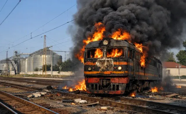 Strike on railway station in Kamianske district: machinist wounded