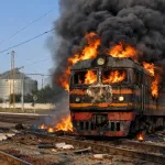 Удар по залізничній станції у Кам'янському районі: поранено машиніста