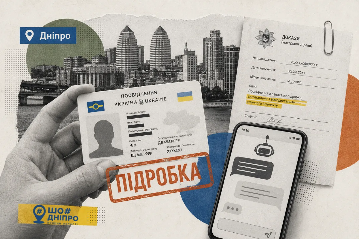 В Днепре выявили поддельное удостоверение, изготовленное с помощью ChatGPT